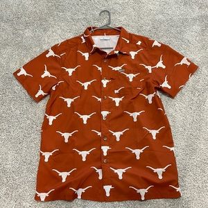 Men’s Columbia Button Down Shirt (University of Texas Longhorns) Size: M
